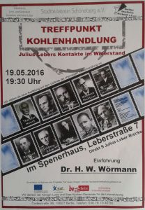 Plakat für Veranstaltung Treffpunkt Kohlenhandlung am 19.5.2016