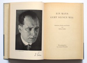 Titelblatt "Ein Mann geht seinen Weg" mit Foto von Julius Leber